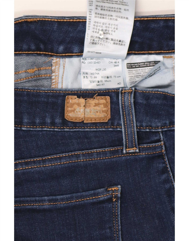 Legging feminina Levi's jeans recortada W29 L26 algodão azul