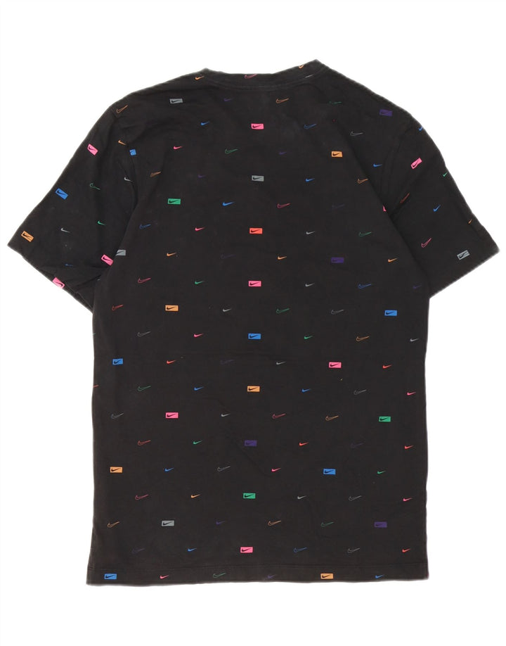 Camiseta Nike masculina gráfica top pequeno algodão preto