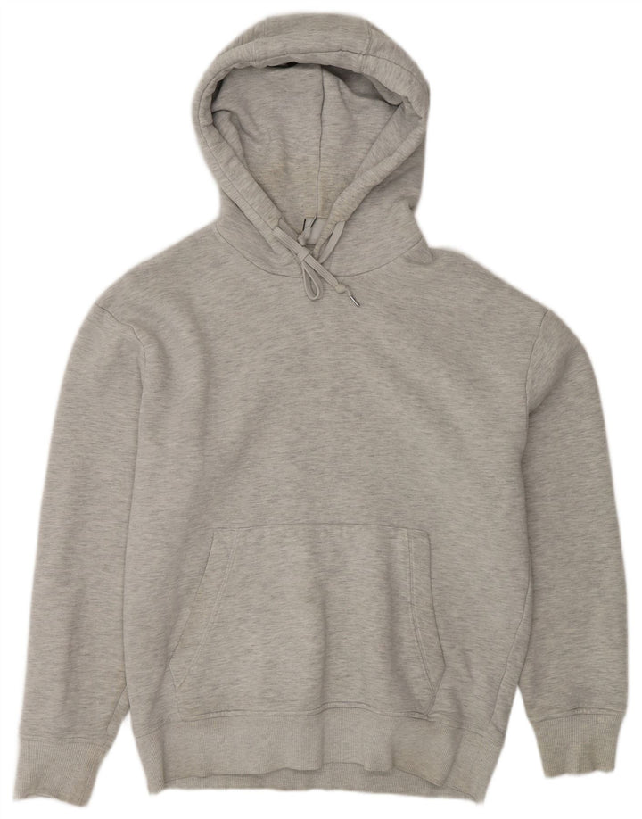Zara Mens Hoodie Jumper Médio Cinza Salpicado