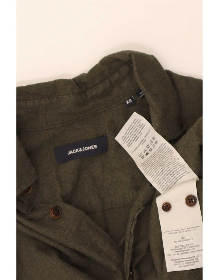 Camisa masculina Jack & Jones XS algodão cáqui