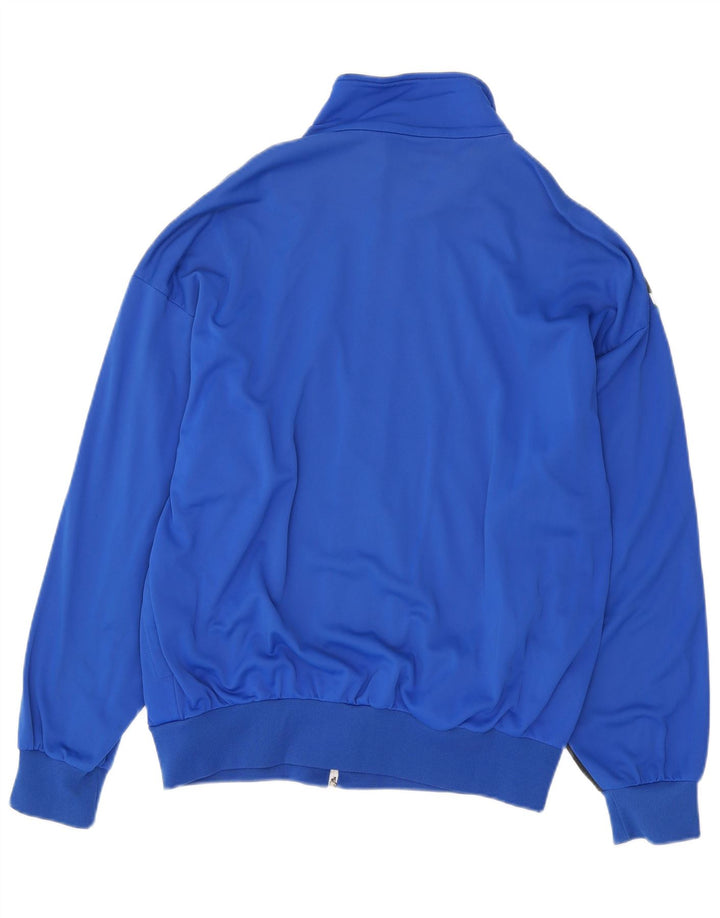 Jaqueta masculina de agasalho gráfico SPALDING grande bloco colorido azul