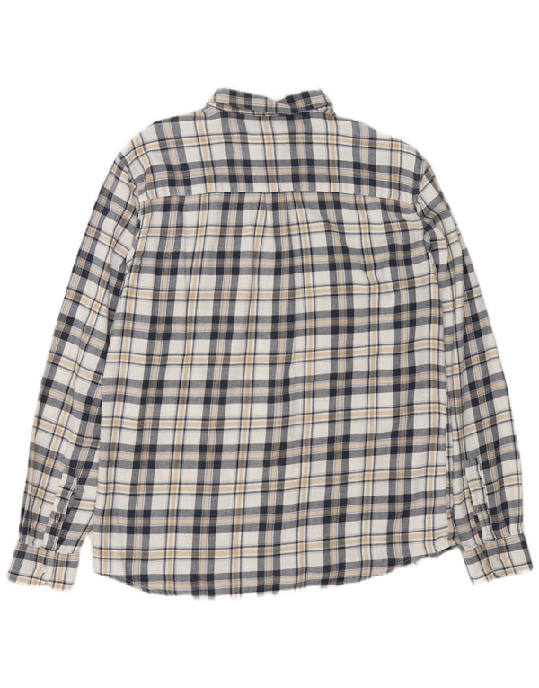Wrangler Camisa masculina de flanela de ajuste regular grande algodão xadrez multicolorido