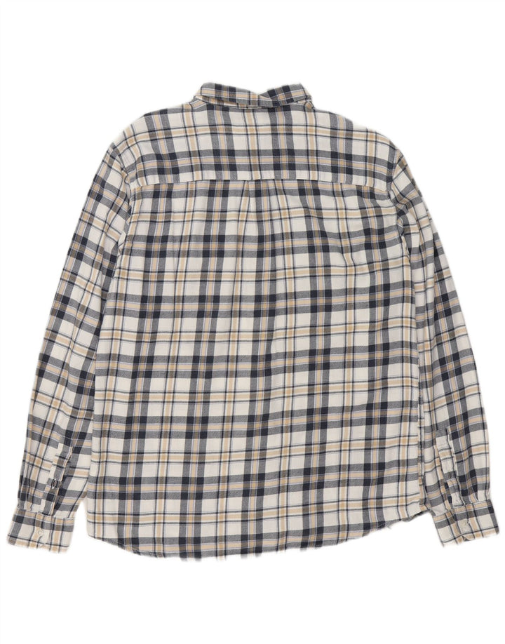 Wrangler Camisa masculina de flanela de ajuste regular grande algodão xadrez multicolorido