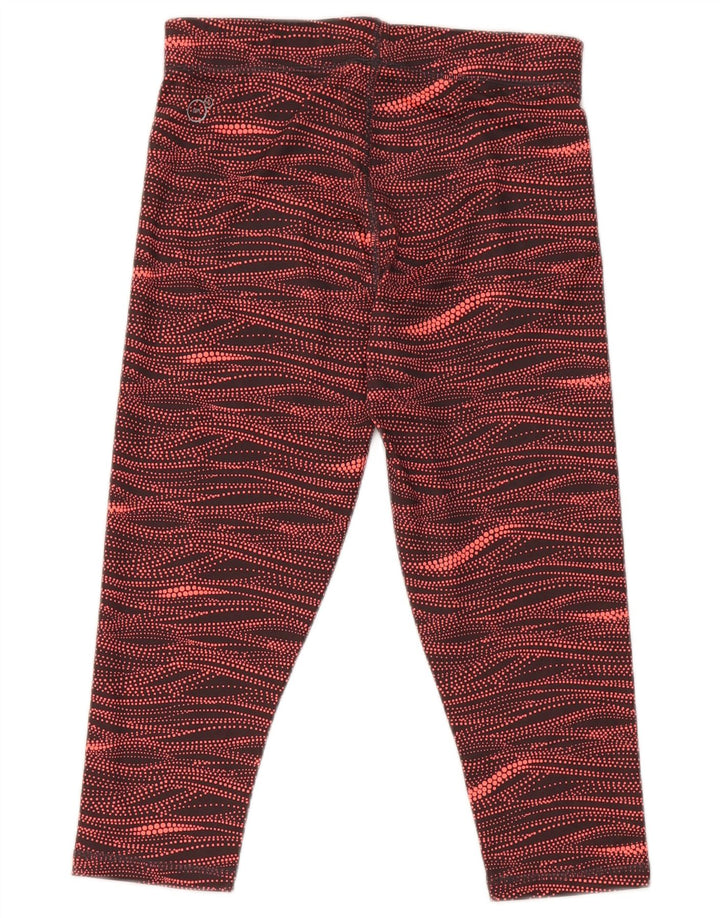 Puma Womens Abstract Pattern Capri Leggings UK 10 Pequeno Multicolorido