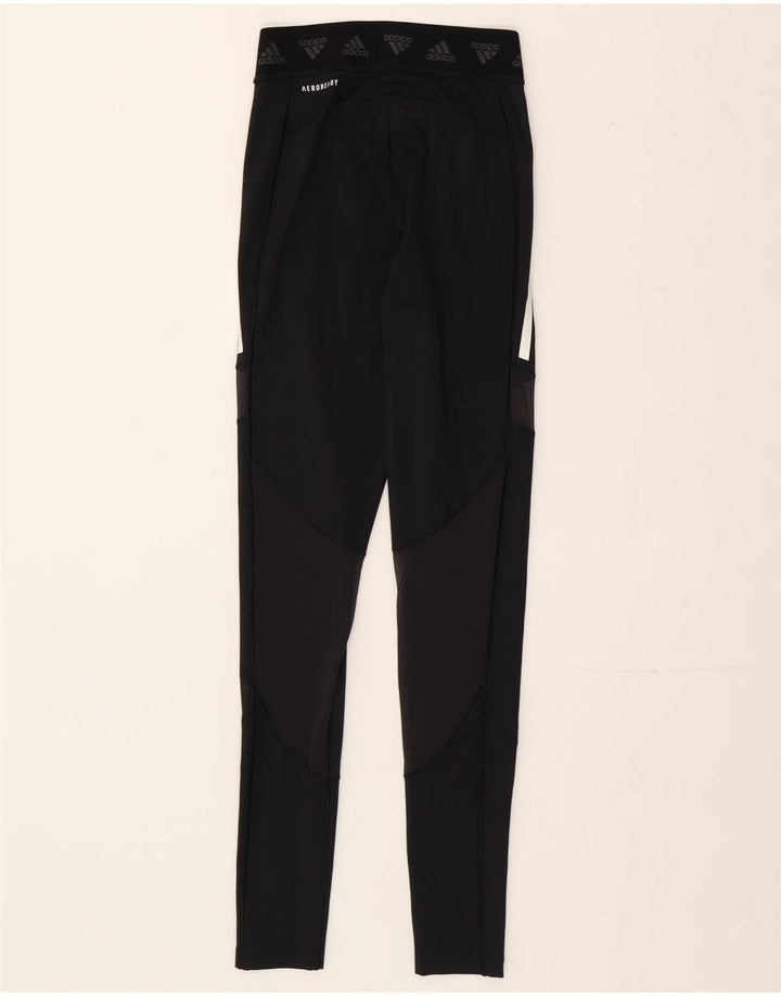 Leggings Adidas Femininas UK 4/6 XS Poliéster Preto