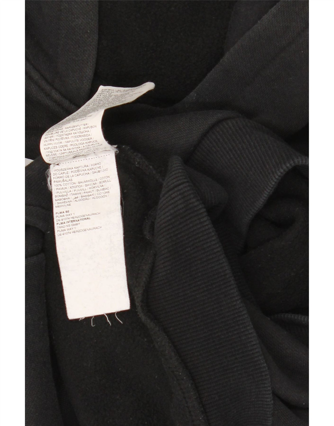 Jumper com capuz gráfico PUMA Boys 12-13 anos preto algodão