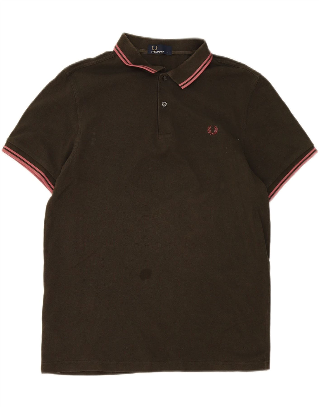 Camisa polo masculina Fred Perry grande algodão cáqui