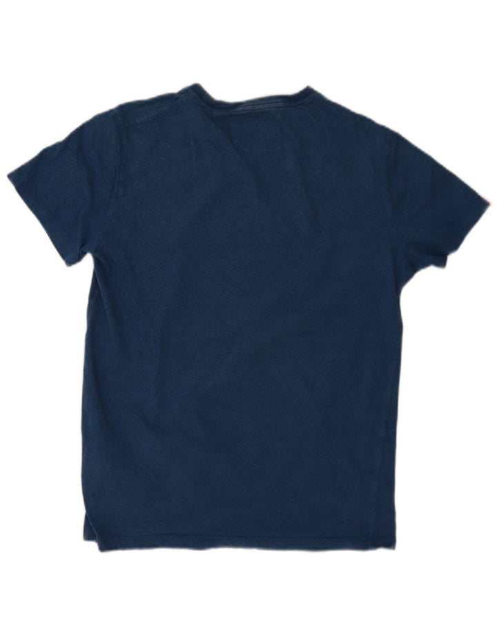 Camiseta masculina Superdry Top médio algodão azul marinho