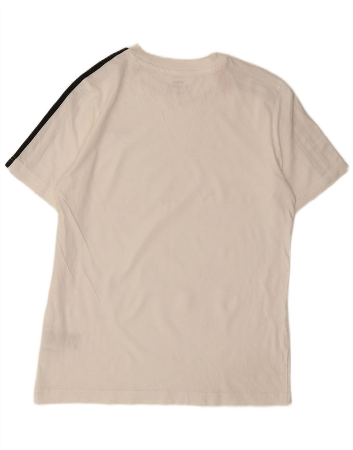 Camiseta Adidas Menino 13-14 Anos Branco Algodão