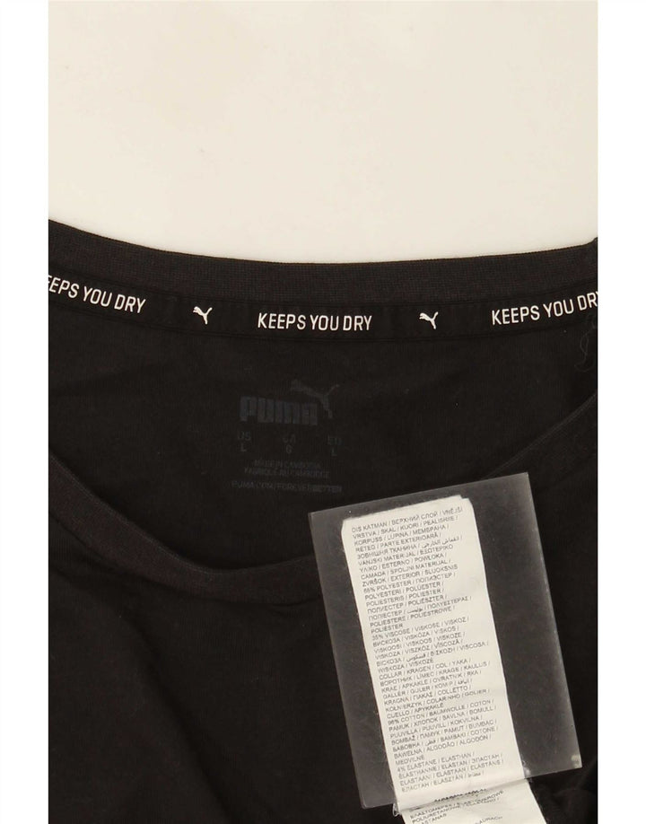 Camiseta masculina Puma grande poliéster preto
