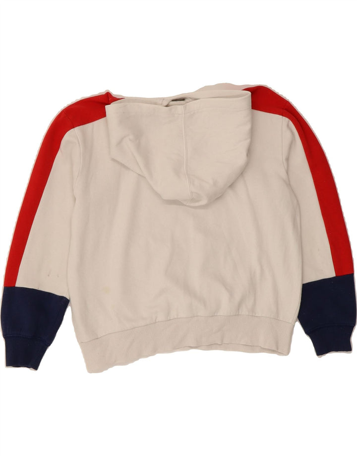 LEVI'S Boys Hoodie Jumper 11-12 Years White Colourblock Cotton Vintage Levi's and Second-Hand Levi's from Messina Hembry 