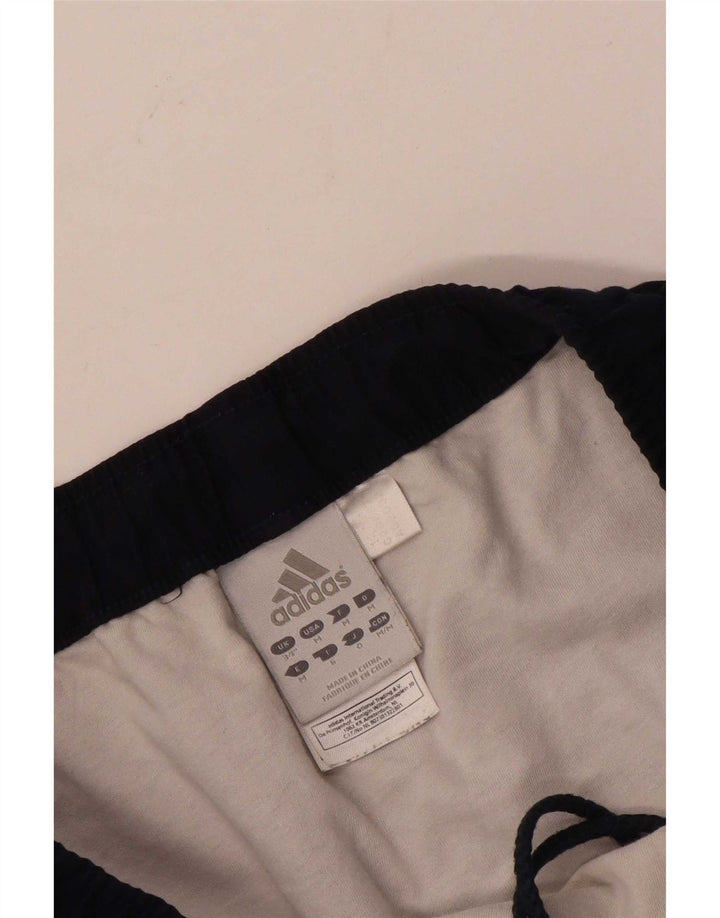 Shorts esportivos gráficos masculinos Adidas grandes poliéster azul marinho