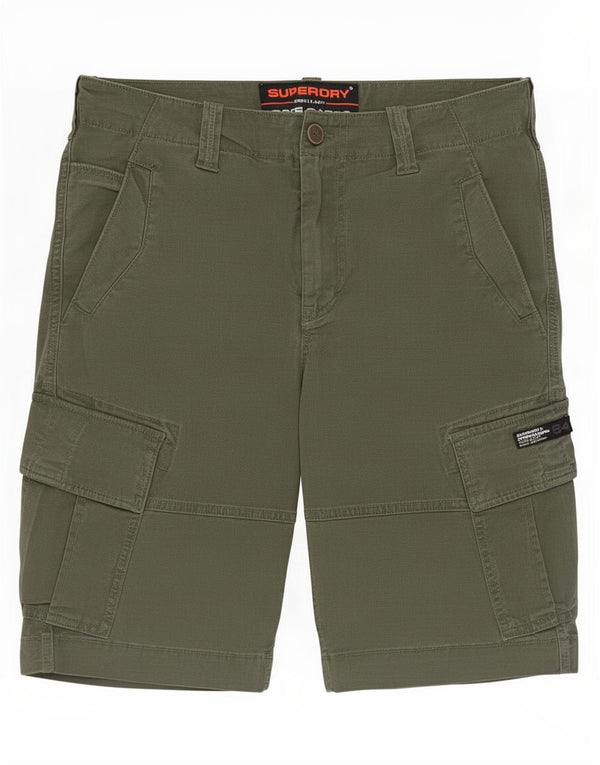 Shorts cargo masculino Superdry W30 algodão verde médio