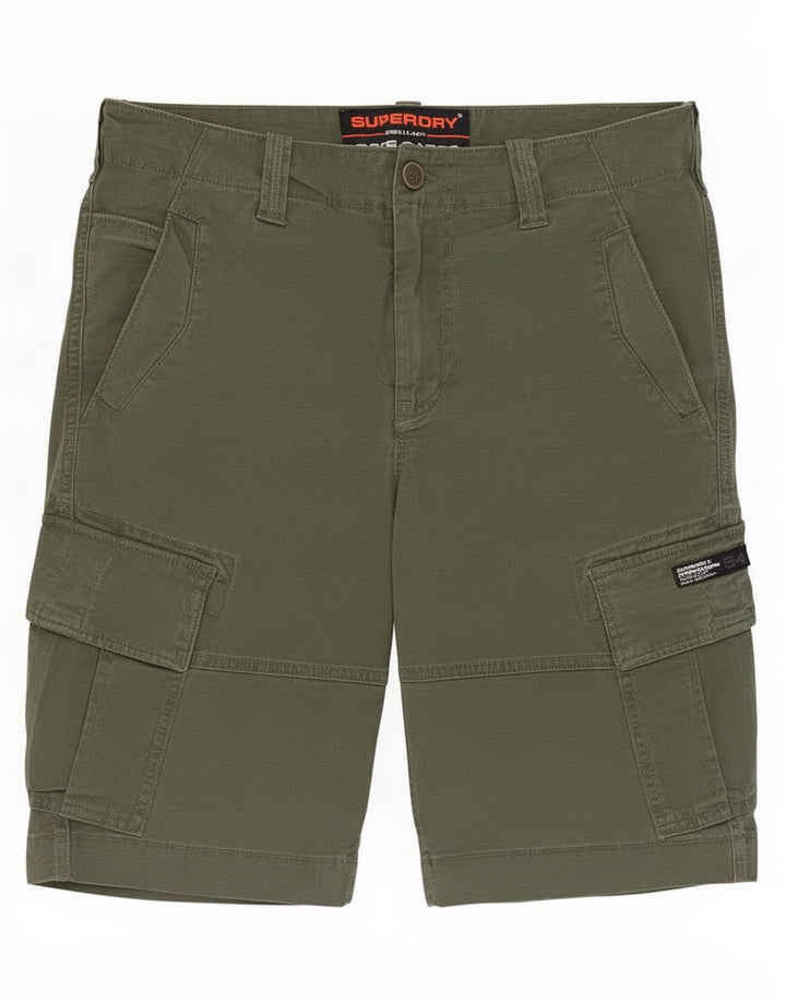Shorts cargo masculino Superdry W30 algodão verde médio