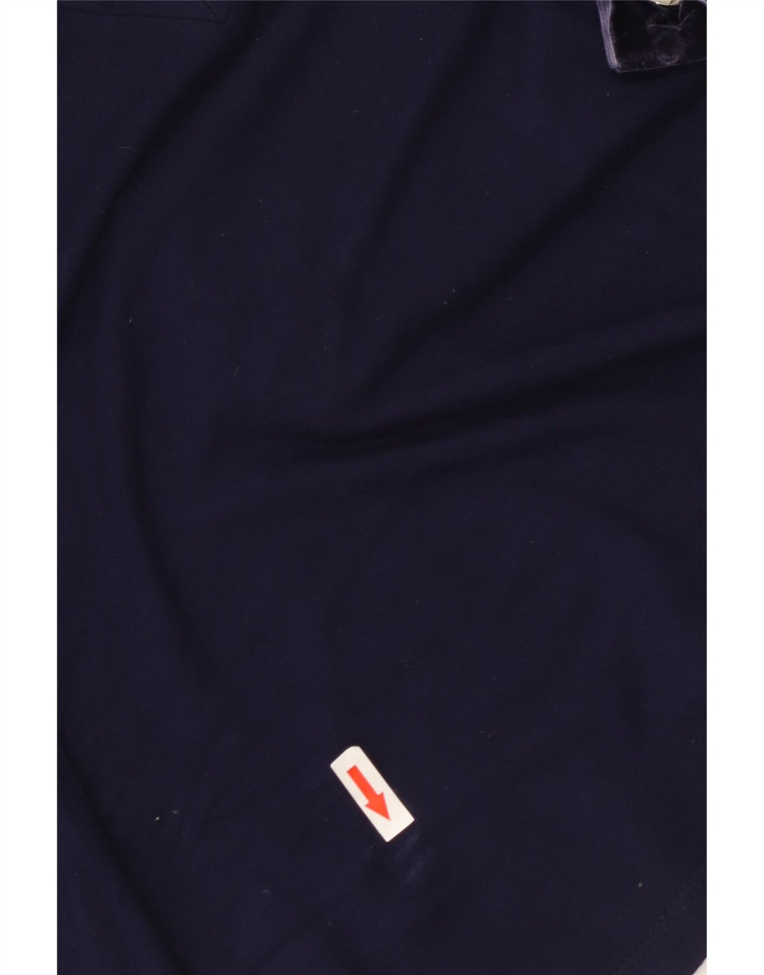 ROCCOBAROCCO Crop Top feminino manga comprida US 8 médio azul marinho viscose