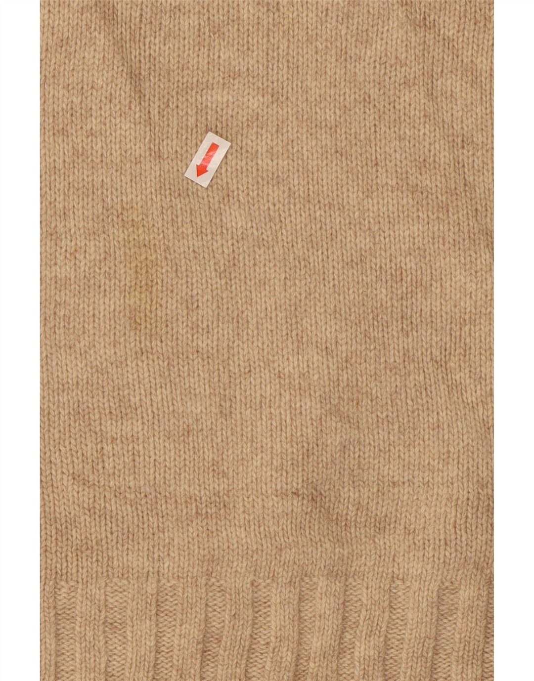 Suéter masculino Levi's com decote em V de lã bege médio