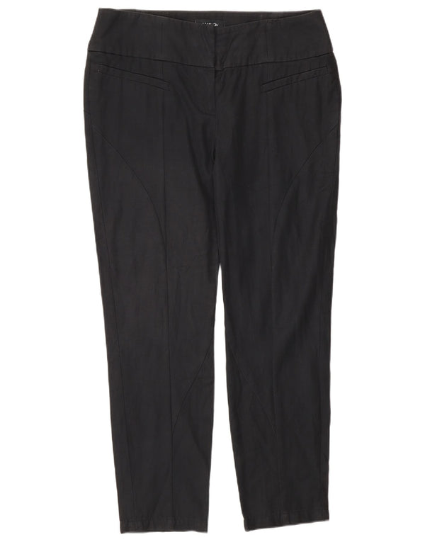 Calças Chino Skinny Femininas Max & Co UK 12 Médio W30 L27 Algodão Preto