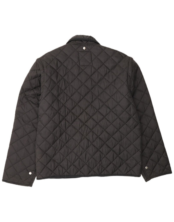 Jaqueta acolchoada masculina Lotto para trabalho de trabalho UK 42 XL poliamida preta