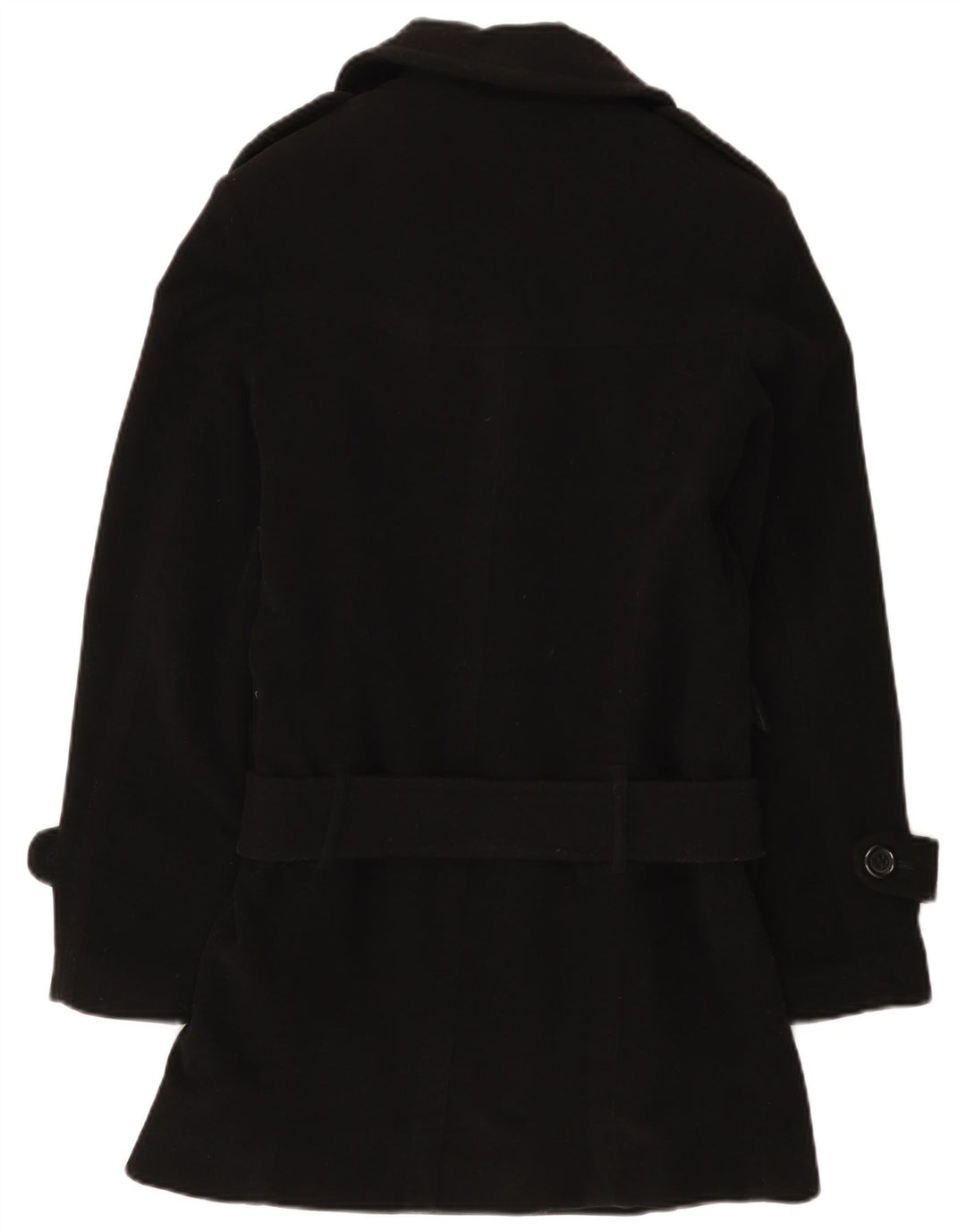 Sobretudo feminino com cinto Buffalo UK 10 poliéster preto pequeno