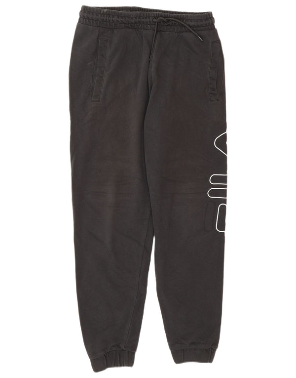 Calça feminina FILA Graphic Tracksuit Joggers UK 6 XS Preto