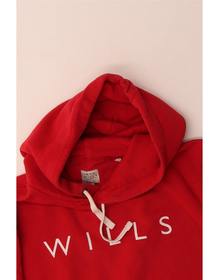Jumper com capuz gráfico masculino JACK WILLS XL algodão vermelho