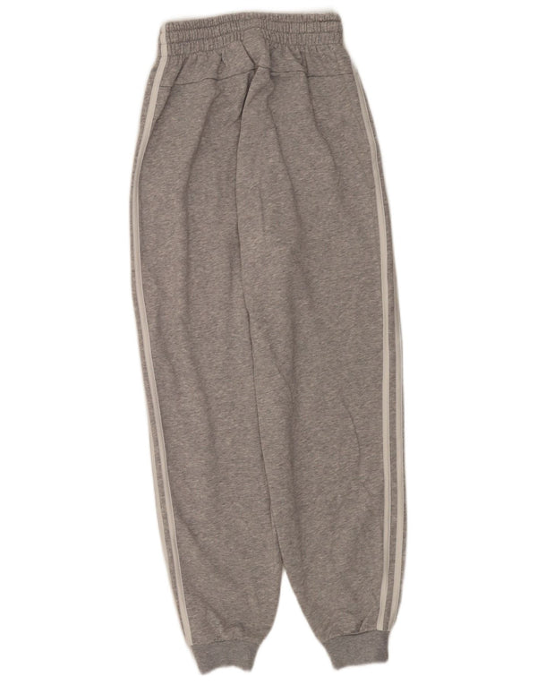 Calças de treino femininas Adidas Joggers UK 4/6 XS cinza algodão
