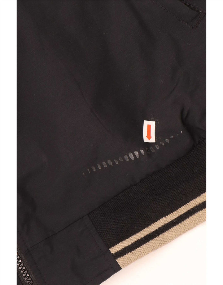Jaqueta Bomber Geox Masculina Respira UK 48 4XL Poliamida Colorblock Preta