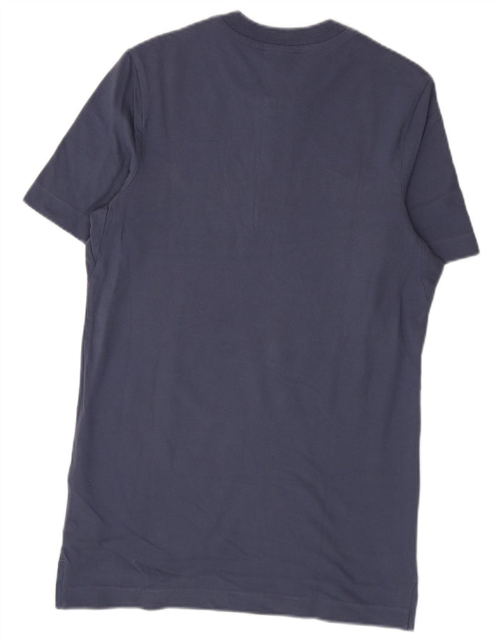 Nike Mens Inter Milan Camiseta Top Pequeno Azul Algodão