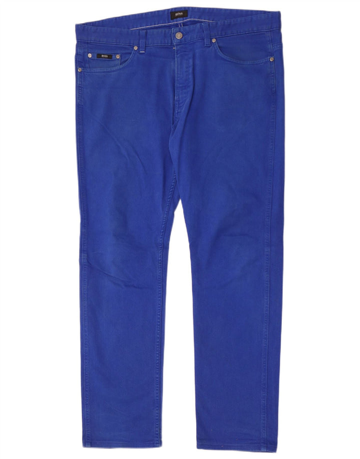 Hugo Boss Masculino Slim Jeans W36 L32 Azul Algodão