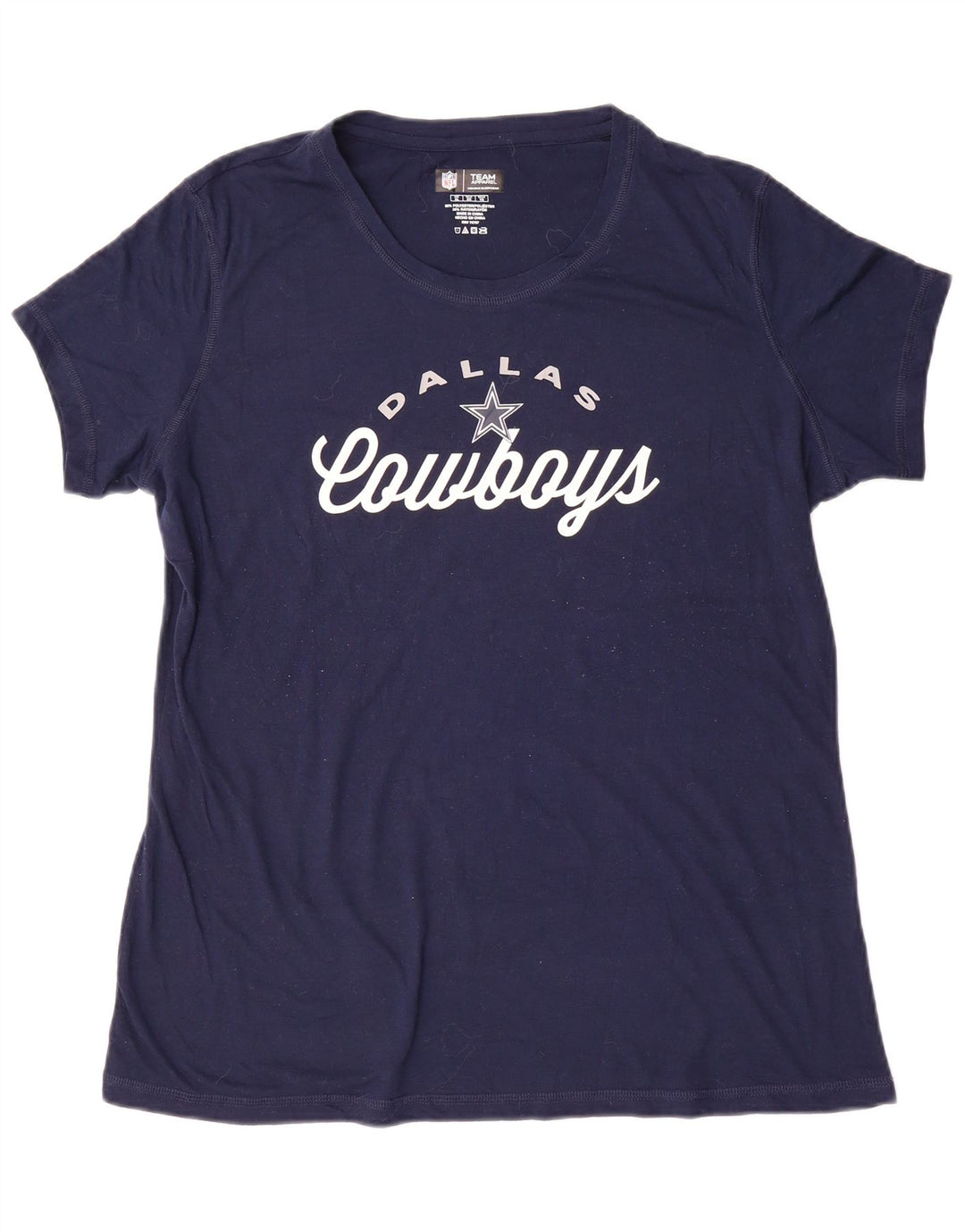 Camiseta feminina NFL Dallas Cowboys com estampa gráfica UK 18 XL azul marinho poliéster