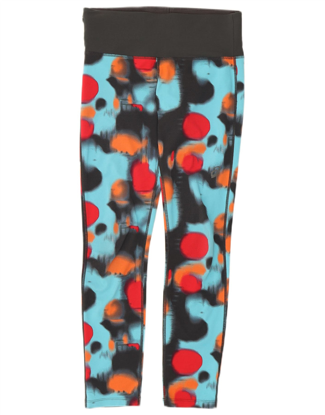 Leggings feminino Asics UK 8 pequeno poliéster geométrico multicolorido