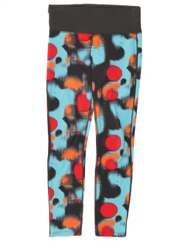 Leggings feminino Asics UK 8 pequeno poliéster geométrico multicolorido