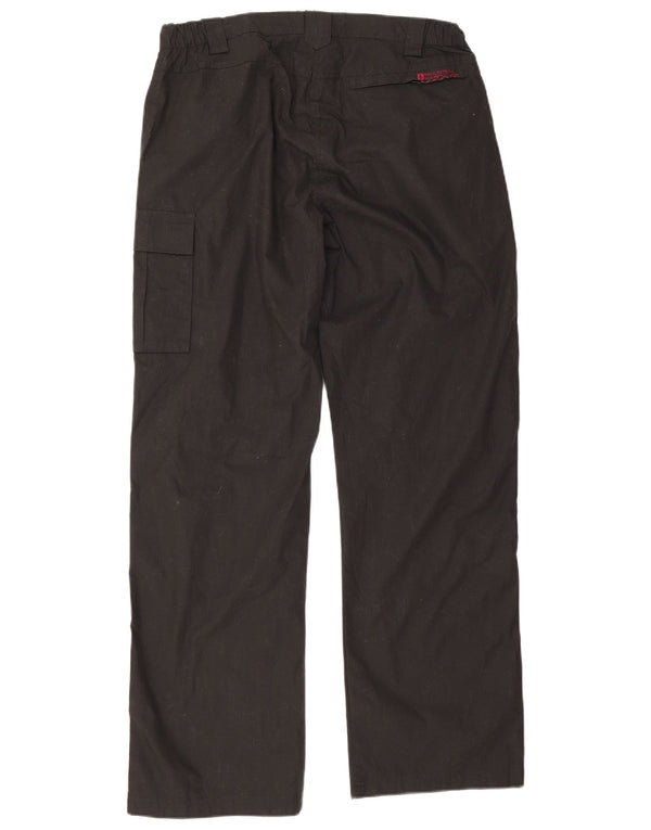 Calça cargo feminina reta Mountain Warehouse UK 14 grande W32 L30 preta