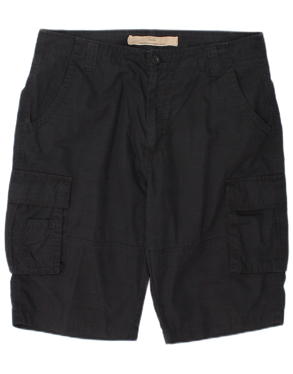 Shorts cargo masculino vintage XL W36 azul marinho