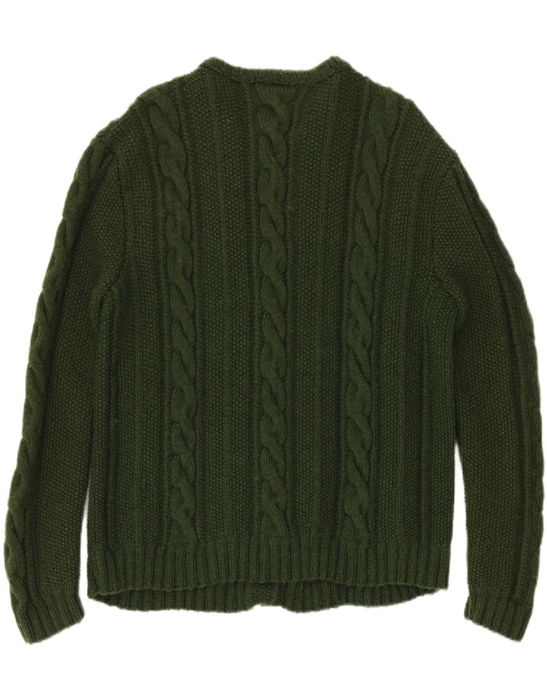 Suéter Cardigan Feminino Vintage UK 18 XL Verde