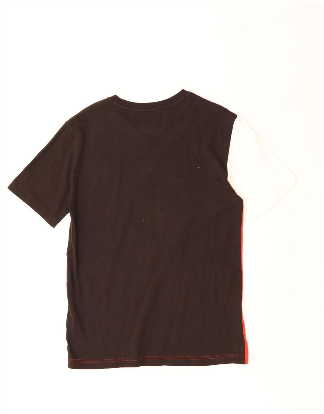 Camiseta feminina PUMA UK 14 grande algodão colorblock multicolorido