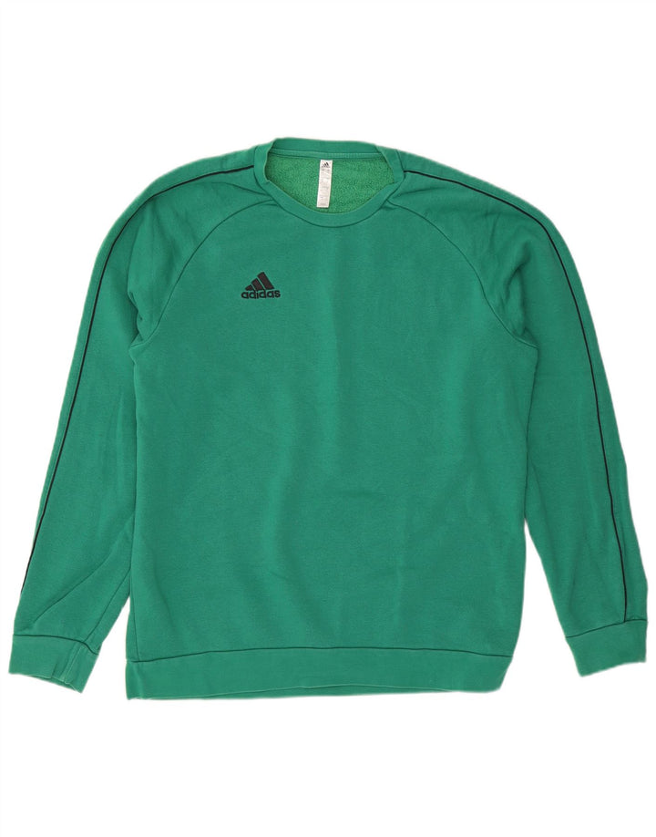ADIDAS Mens Sweatshirt Jumper XL Turquesa Algodão
