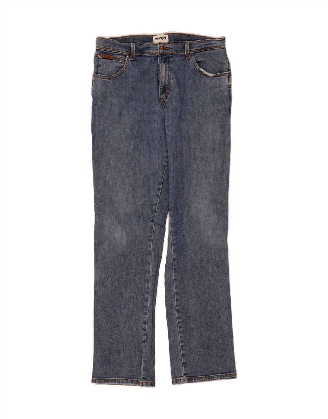 WRANGLER Mens Straight Jeans W34 L34 Blue Vintage Wrangler and Second-Hand Wrangler from Messina Hembry 