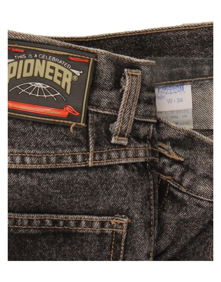 PIONEER Womens Tapered Capri Jeans W34 L20 Grey Cotton Vintage Pioneer and Second-Hand Pioneer from Messina Hembry 
