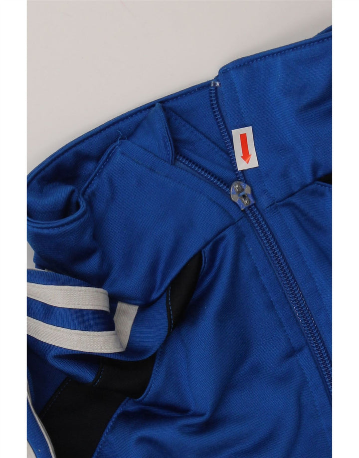 ADIDAS Meninos Treino Top Jaqueta 15-16 Anos Azul Colorblock Poliéster