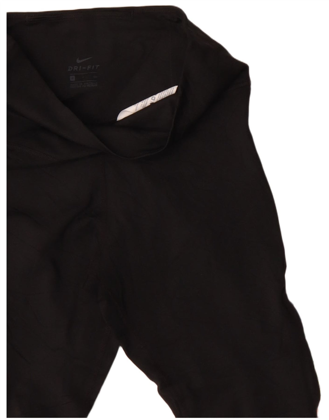 Leggings Nike Womens Dri Fit UK 8 Pequeno Poliéster Geométrico Preto