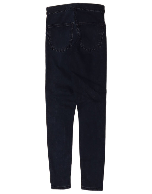Topshop feminino Joni Skinny Jeans W26 L26 azul marinho algodão