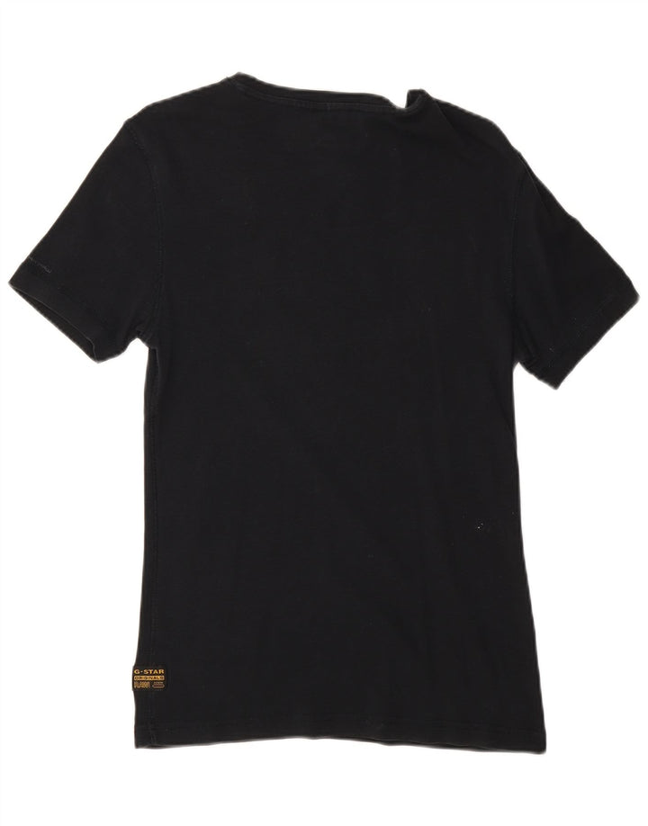 Camiseta feminina G-Star com estampa gráfica UK 12 médio azul marinho