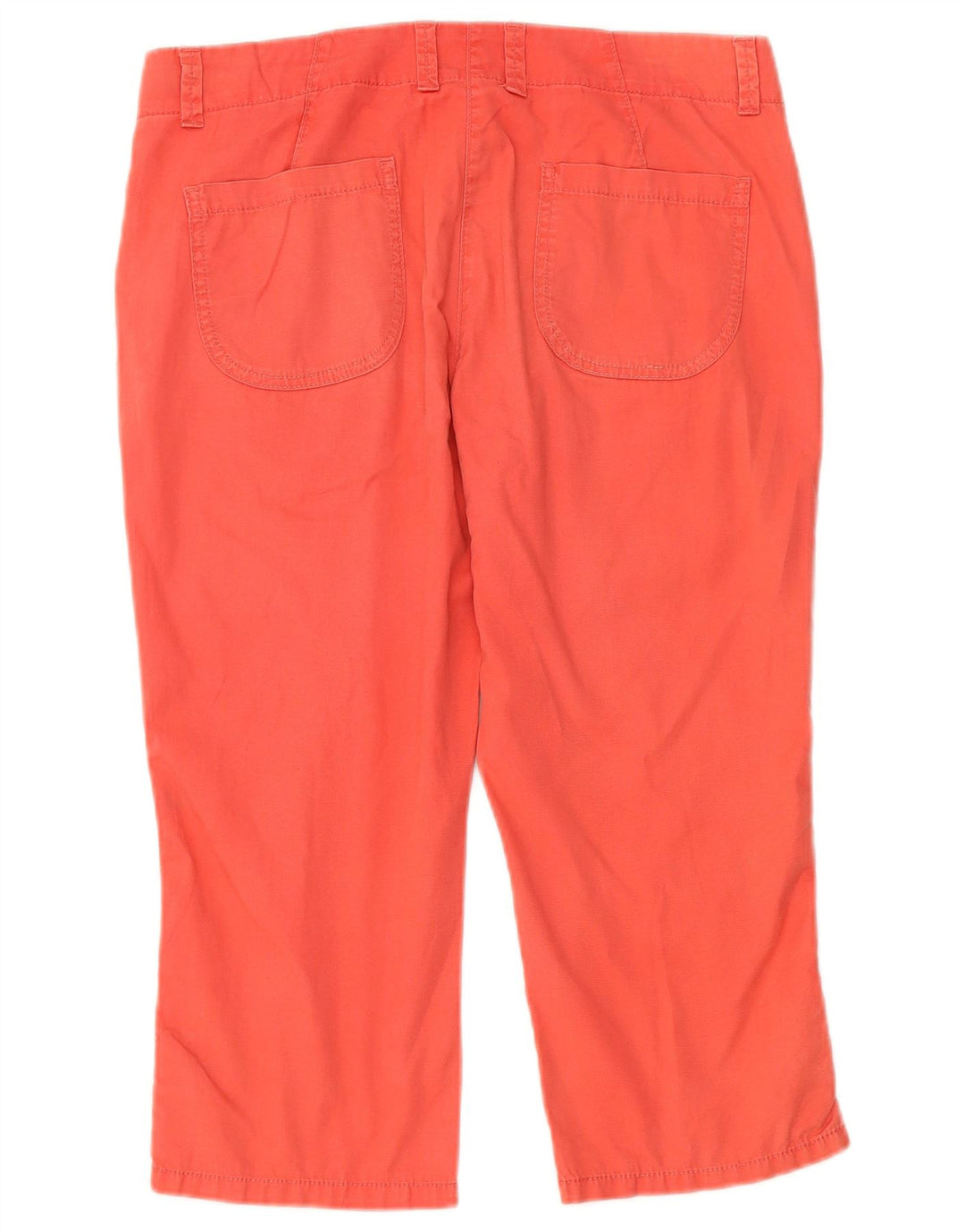 Calça capri feminina Marks & Spencer Reino Unido 12 médio W32 algodão rosa