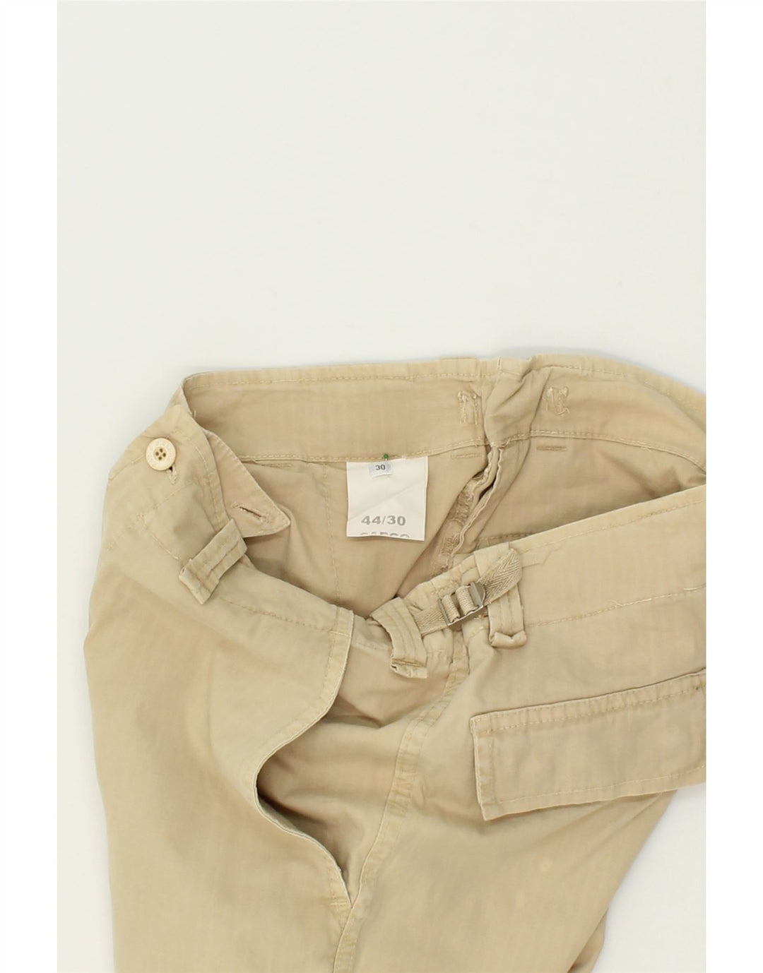 ROY ROGERS Mens Cargo Straight Capri Trousers W30 L18  Beige Cotton Vintage Roy Rogers and Second-Hand Roy Rogers from Messina Hembry 