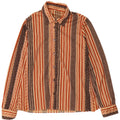 Camisa feminina VINTAGE IT 50 XL listrada bege