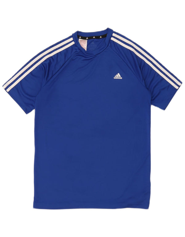Camiseta Adidas Menino Aeroready Top 15-16 Anos Azul Poliéster