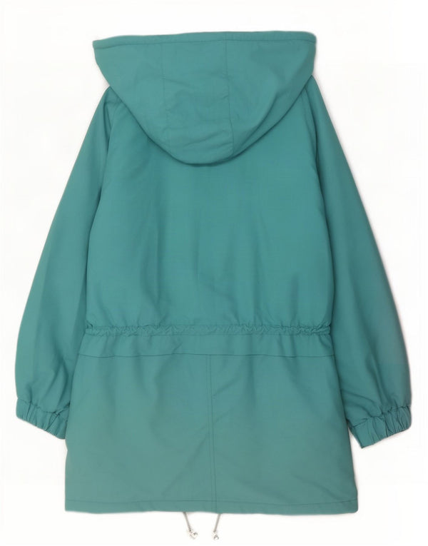 Casaco corta-vento feminino grande com capuz C&A EU 36 pequeno turquesa