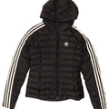 ADIDAS Womens Hooded Padded Jacket UK 6 XS  Black Nylon Vintage Adidas and Second-Hand Adidas from Messina Hembry 
