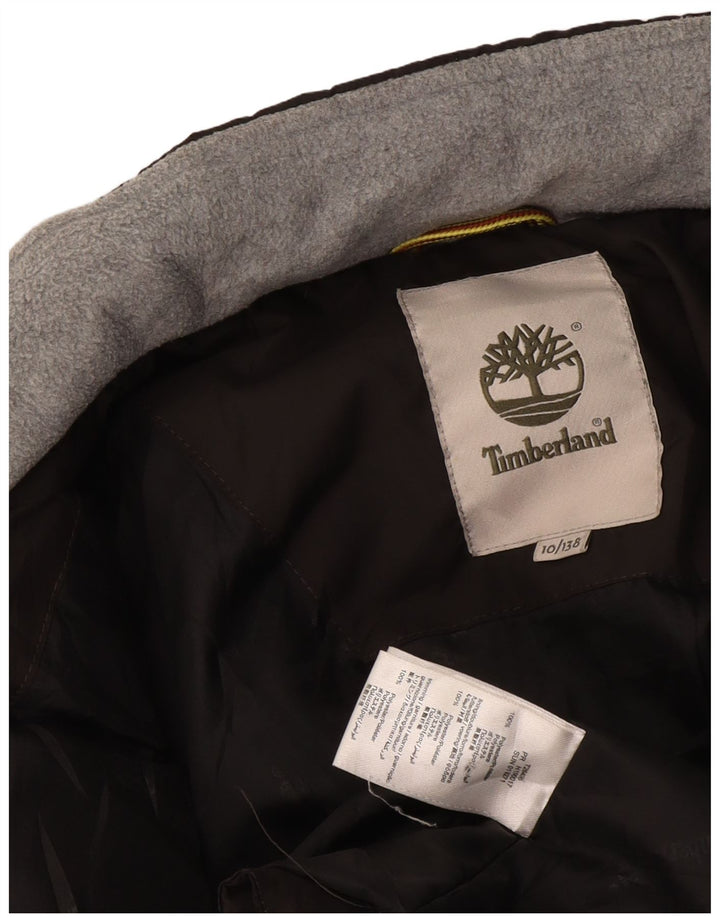 Casaco acolchoado Timberland Boys 9-10 anos preto poliéster